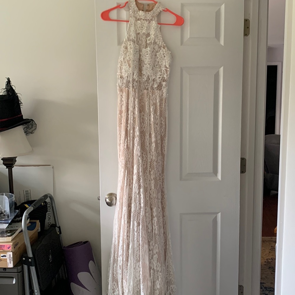 City Studio Lacy White Dress